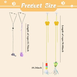 EULAPGOE Unleash The Feline Fun with Door-Installable Interactive Cat Toys: Cat Wands