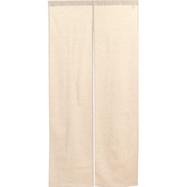 Noren Workshop 99852 Noren Linen Simple Japanese Modern Stylish Natural Store Restaurant Width 72 x Length 150cm Special Cotton Linen Natural