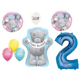 Tatty Teddy Bears Blue Nose Friends Happy Birthday Party Bouquet of Balloons (Blue Number 2)