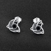 Viking Earrings for Men Women 925 Sterling Silver Black Celtic