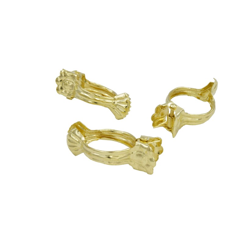 Japan Commerce Shell Curtain Clip, Gold, 1.0 inches (25 mm),