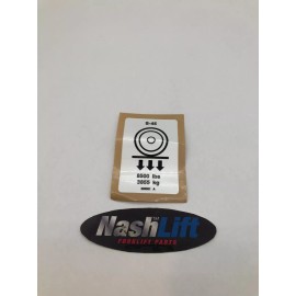 Genie 226501 Genie Decal Load Wheel S-45 Label SK62131224JE