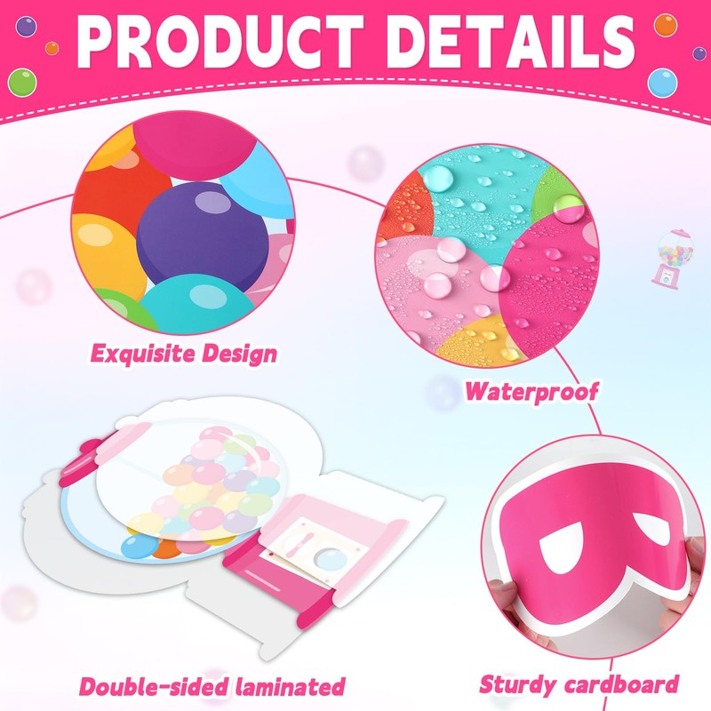 Gumball Machine Bulletin Board Set Pink Bubble Gumballs Bulletin Board