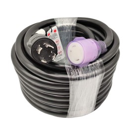 Parkworld 692293 Generator Transfer Switch Lighted Power Cord 4-Prong 30A NEMA L14-30 Extension Cord 50FT