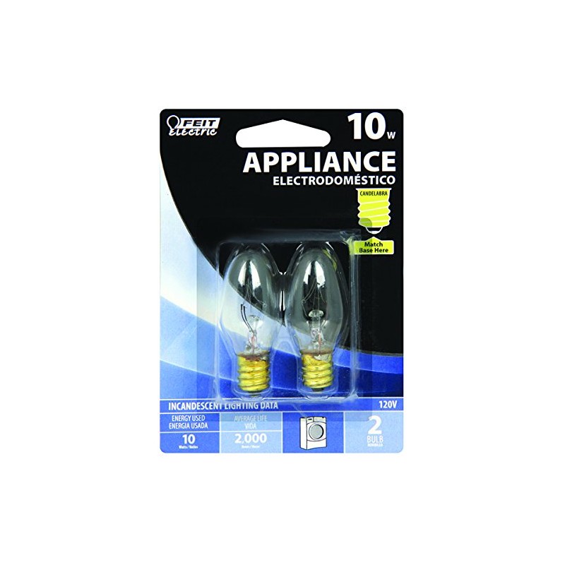 FEIT ELECTRIC BP10C71/2/RP 10WATT INCANDESCENT BULB