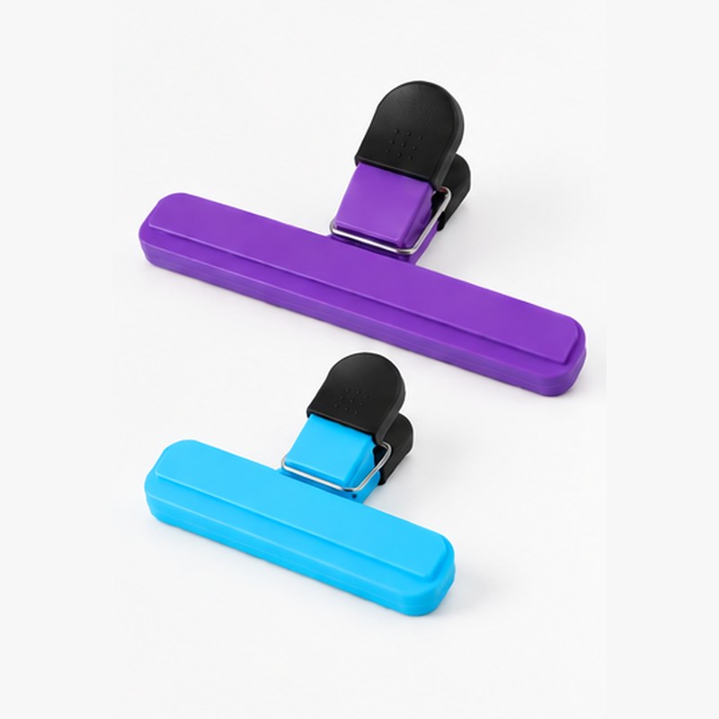 Reusable Food Bag Clips for Kitchen Storage – 2-Piece Plastic