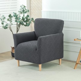 Funda elástica para sillón de banquete de jacquard, 1 pieza, funda de sillón suave, extraíble y lavable, protector de muebles para sala de estar