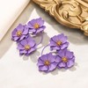EVER FAITH Boho Flower Earrings, Large Statement Daisy Earrings for
