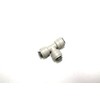 John Guest 1/4" Union Equal Tee Gray Acetal Quick Connector