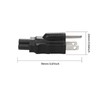 JSADZKJ IEC320 C5 to NEMA 5-15P Connector Socket Plug NEMA