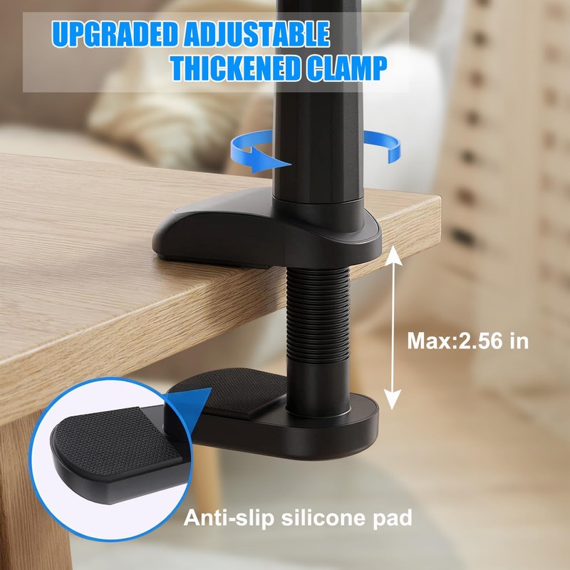 JCTRIWAY Gooseneck Phone Holder for Pop Socket Flexible Desktop Phone