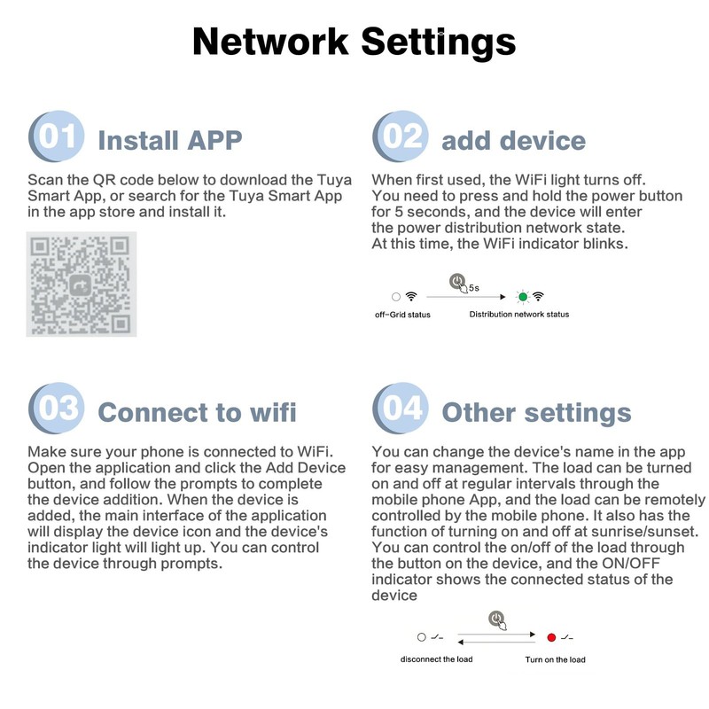Jadeshay GTS8-W Intelligent WiFi Timer Smart Home Remote Control Switch