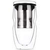 BTAT- Double Wall Glass Tea Cup With Stainless Steel Infuser,