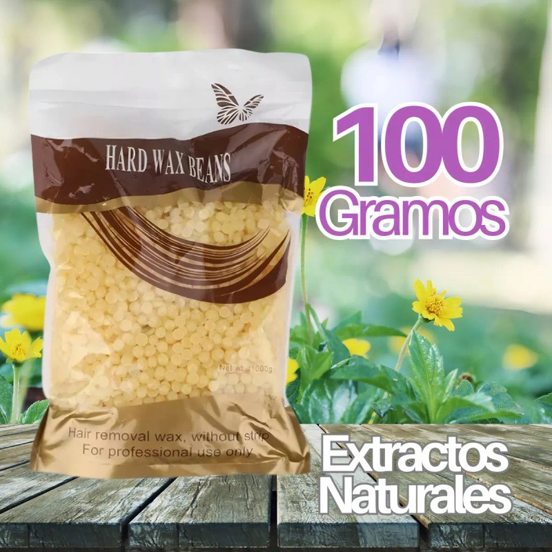 8 Cera Española Perla Rosa Lavanda Aloe Depilación Sin Tiras