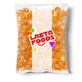 Sugar-Free Butterscotch Hard Candy | 1 Pound Bag - Approx. 75 Pieces | Individually Wrapped