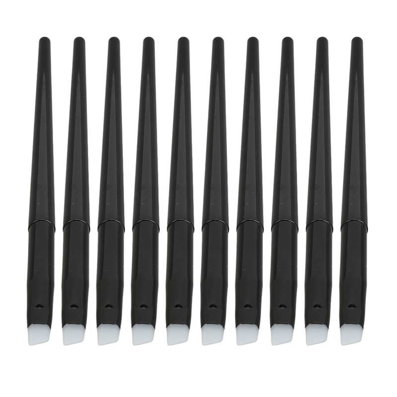 10pcs Eye Brush Angled Eyebrow Brush Silicone Eyebrow Liner Eyeshadow