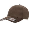 Flexfit 6477 Wool Blend Cap - Small/Medium (Brown)