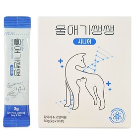 Deer Labs Pets, Fresh Senior Cognitive Immune Antioxidant Care Nutrients, 1 piece, Brain Cognition, 30 Servings / 디어랩스 반려동물 울애기쌩쌩 시니어인지 면역 항산화 케어 영양제, 1개, 뇌인지, 30회분