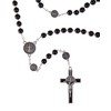 IntercessionTM 聖ベネディクト ロザリオ - ステンレス鋼製チェーン ウッドビーズ付き - ブラジル製
