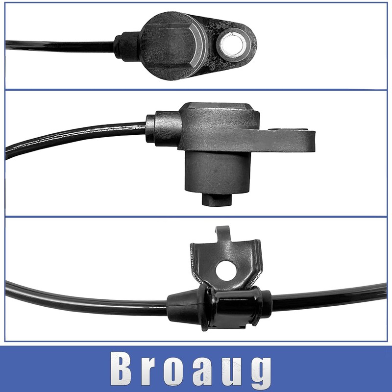 Broaug 2PCS Rear Left & Right ABS Wheel Speed Sensor