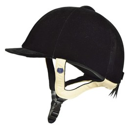 Signature Gatehouse Jeunesse Velvet Riding Hat Black - 53cm - Black - Clear, Unisex