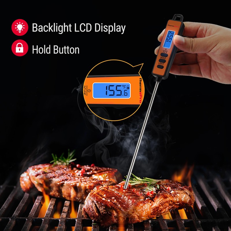 TempPro Temperature Gun, Infrared Thermometer Gun with Laser, Laser Thermometer
