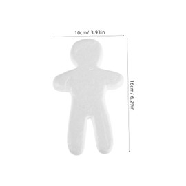 CIYODO 10pcs White Embryo Doll Foam Xps Foam for DIY Craft Decor School Project