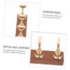 Healeved 1set Nail Holders with Base for Press Nails Practice
