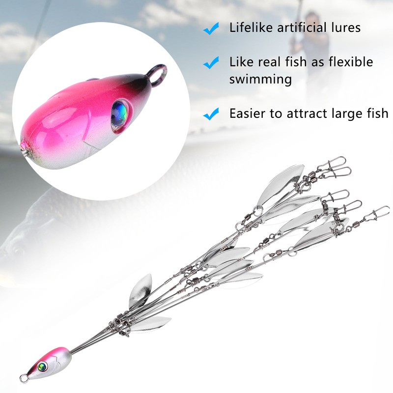 12 Bladed Umbrella Rig Fishing MultiLure and Baits Rigs with