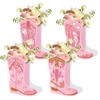 12 Set Western Cowgirl Boots Flower Boxes Centerpiece Boot Shape