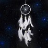 Jrancc Dreamcatcher DIY Handmade Feathers 55cm White for Bedroom Home