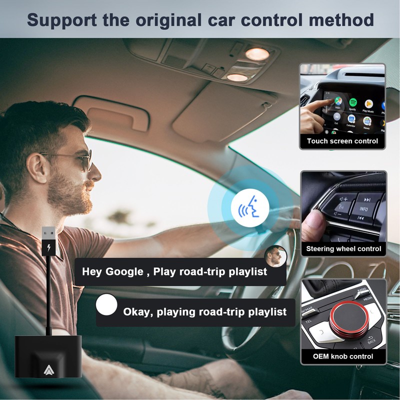 Wireless Auto Car Adapter For Android Type C Plug and