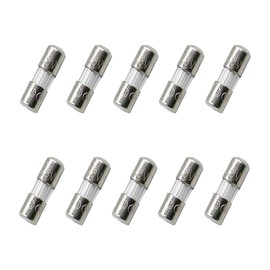 SIXQJZML 10 Pack F5AL Fast-Blow Mini Fuse 5A 5amp 125V Glass Fuses 0.14 x 0.39 inch / 3.6 x 10 mm (125Volt) (F5A)