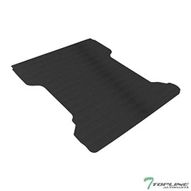 TLAPS 7422447098090 For 2004-2014 Ford F150 / 2006-2008 Lincoln Mark LT 6.5 Feet (78") Bed Black Rubber Horizontal Line Truck Bed Mat v2