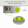 Solid aluminum alloy small level ruler tilt angle measurement portable
