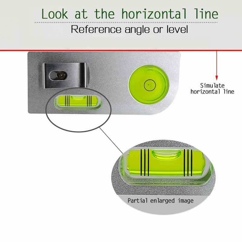 Solid aluminum alloy small level ruler tilt angle measurement portable