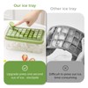 Ice Cube Tray,Food-Grade Ice Cube Moulds with Lid,Release All Ice