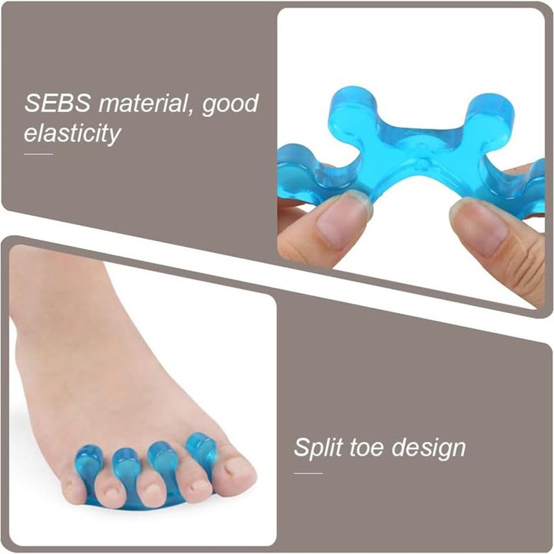 Toe Separators Spacers Pedicure, Repeatable Washable Toenail Dividers for Men