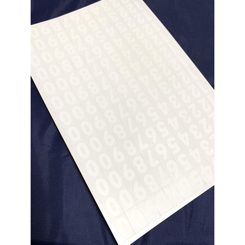 XIAXIN Waterproof PVC Number Stickers Numbers Numbering Sticker Set Weather-resistant
