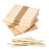 J&L Ray Wooden Sticks, 200 Wooden Ice Sticks DIY Mini