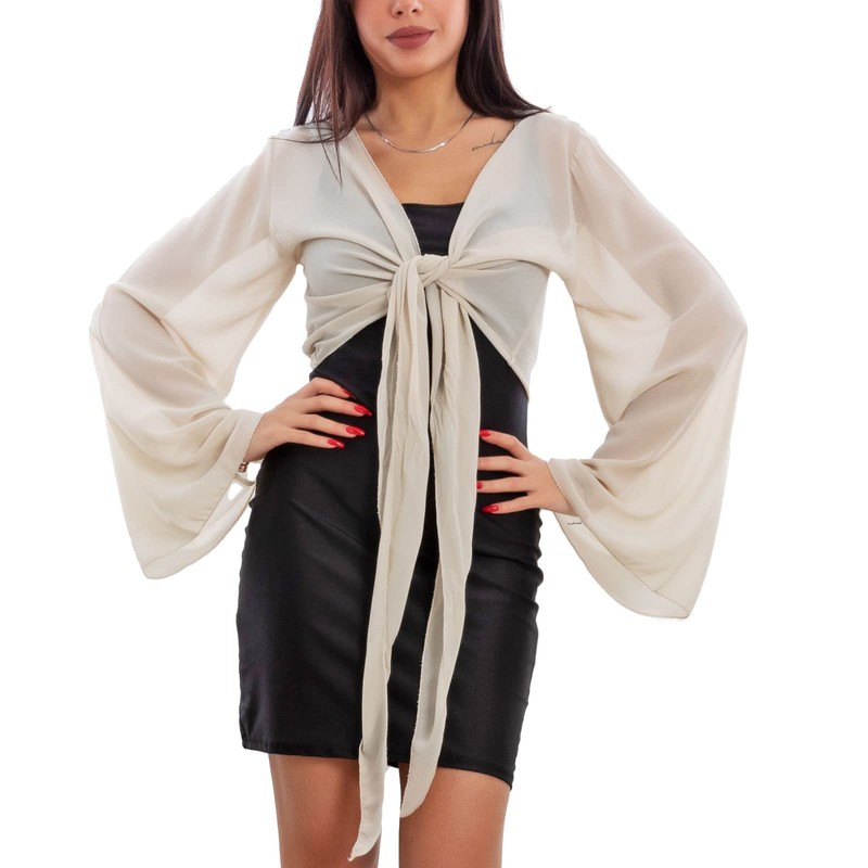 Toocool Elegant Women's Shoulder Covers Wide Sleeves Ceremony Bolero VB-10371,