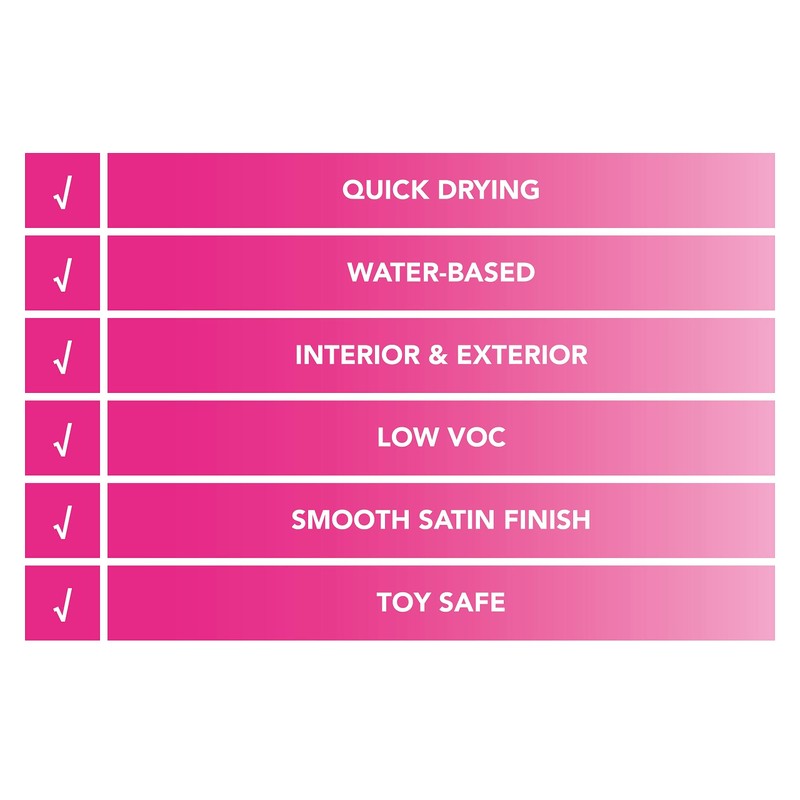 Rustins Gloss Hot Pink Paint, 250ml