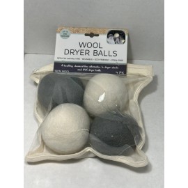 4 pack wool dryer balls 100% wool reusable chemical free