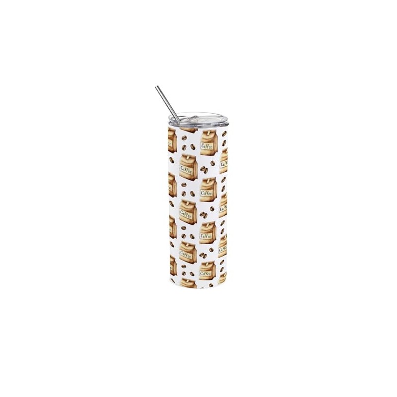 Purely Home Coffee Beans Travel Flask - Novelty Gift for