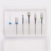 6 pcs juego de brocas ceramica para manicura y pedicura