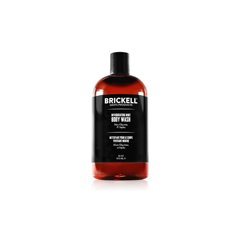 Brickell Men's Products Brickell Invigorating Mint Body Wash para hombre,