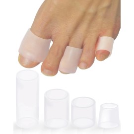 Uwbettry 16 Pack Silicone Toe Sleeves Gel Corn Protectors Cushions for Women ...