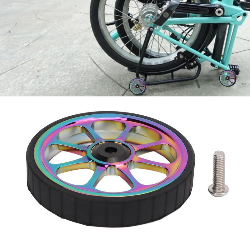 Aluminum Alloy Folding Bike Easy Wheel 82mm Widened Bearing Easy