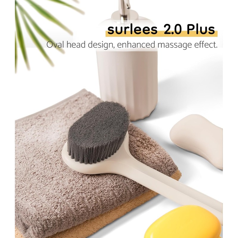 Surlees 2.0 Plus Cepillo de Espalda para la Ducha para