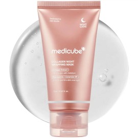 medicube Wrapping Collagen Overnight Peel Off Facial | Elasticity & Hydration Care, Reduces Sagging & Dullnessnet weight: 75 ml, color: Pink